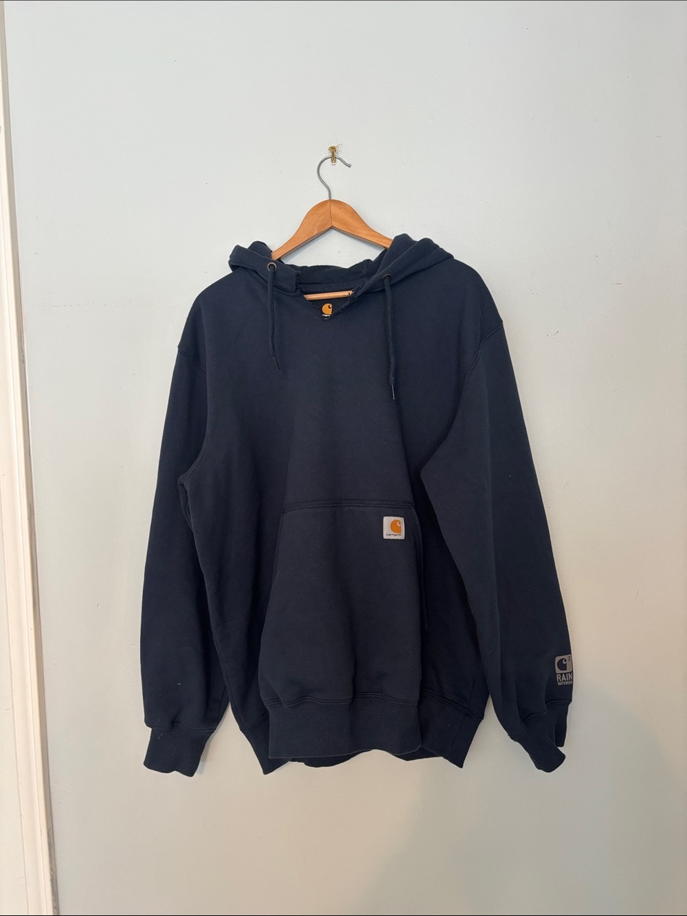 Carhartt Men's Black Crewneck Hooded Sweatshirt